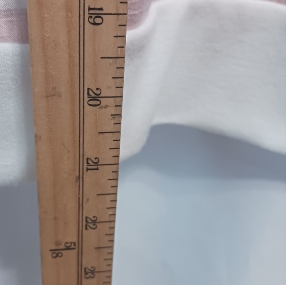 Cherish Pink & White Striped Womens Top size medium - Picture 7 of 7